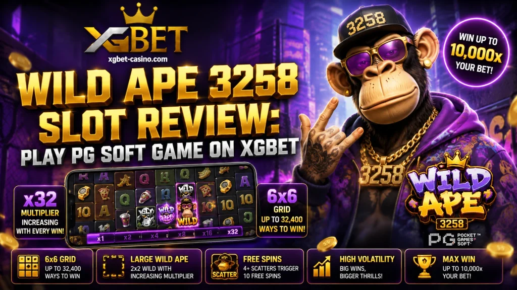 Wild Ape 3258 Slot Review: Play PG Soft Game on XGBET